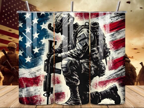 Download USA Military 20 Oz Tumbler Wrap PNG - 20 oz Collection