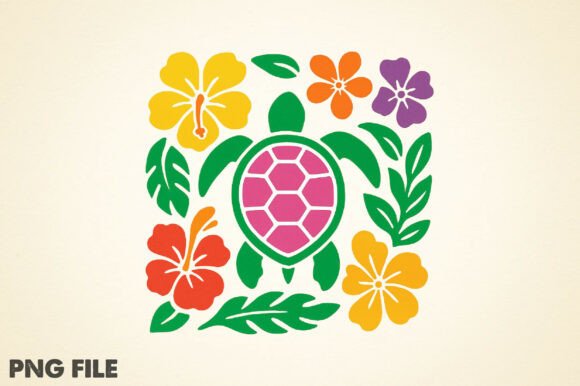 Download Boho Floral Turtle Png - Floral turtle png Collection