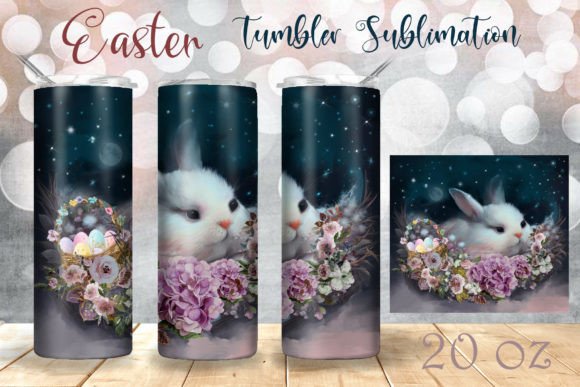 Download Bunny Easter Tumbler Sublimation 20 Oz - 20 oz Collection