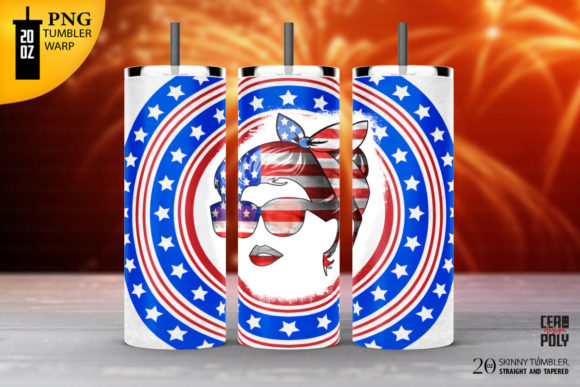 Download Skinny Tumbler 20 Oz. 4 JULY Usa Mom. - 20 oz Collection