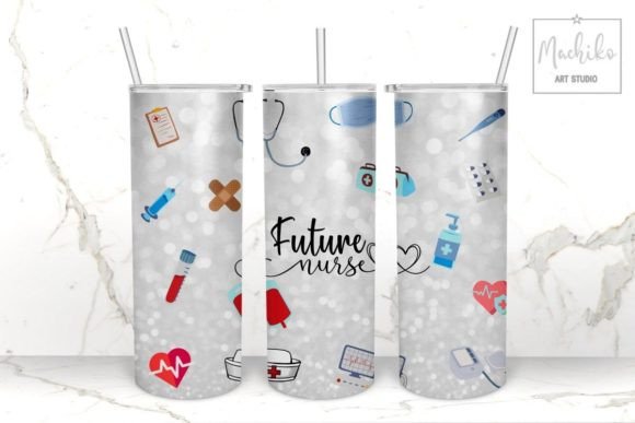 Download Future Nurse 20 Oz Skinny Tumbler Design - 20 oz Collection